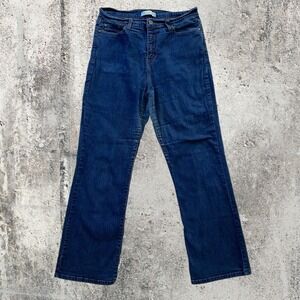 Levis 512 Womens Bootcut Jeans 14M Dark Wash Blue Stretch Denim